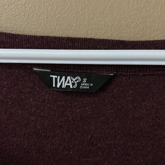 TNA Deep Burgundy Long Sleeve Top - Picture 4 of 5